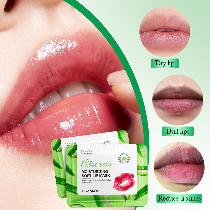 FAYANKOU Aloe Vera Moisturizing Lip Mask nourishes the lips and prevents dryness and cracking. Cross-border export wholesale Application Scenario