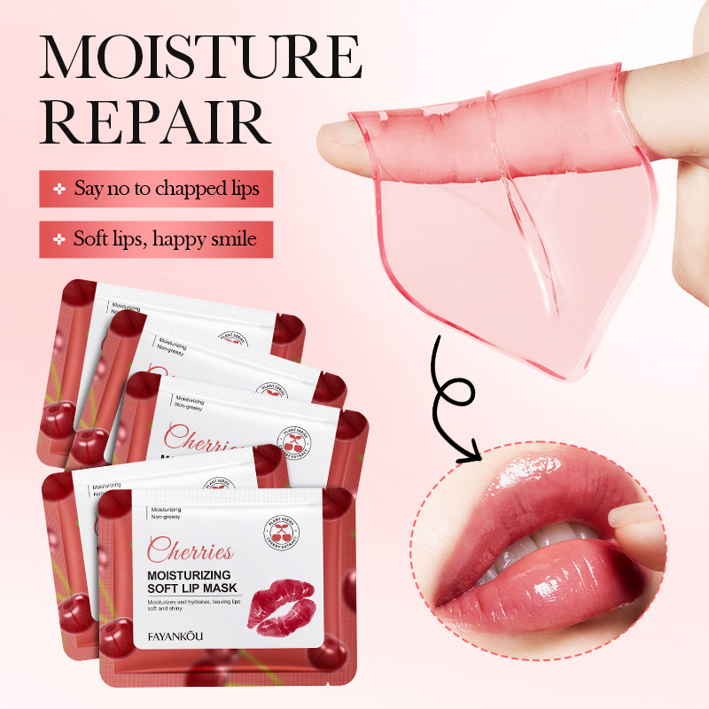 All-english FAYANKOU Cherry Moisturizing Lip Mask, lip moisturizing and hydrating Crystal lip mask, cross-border export Item Picture