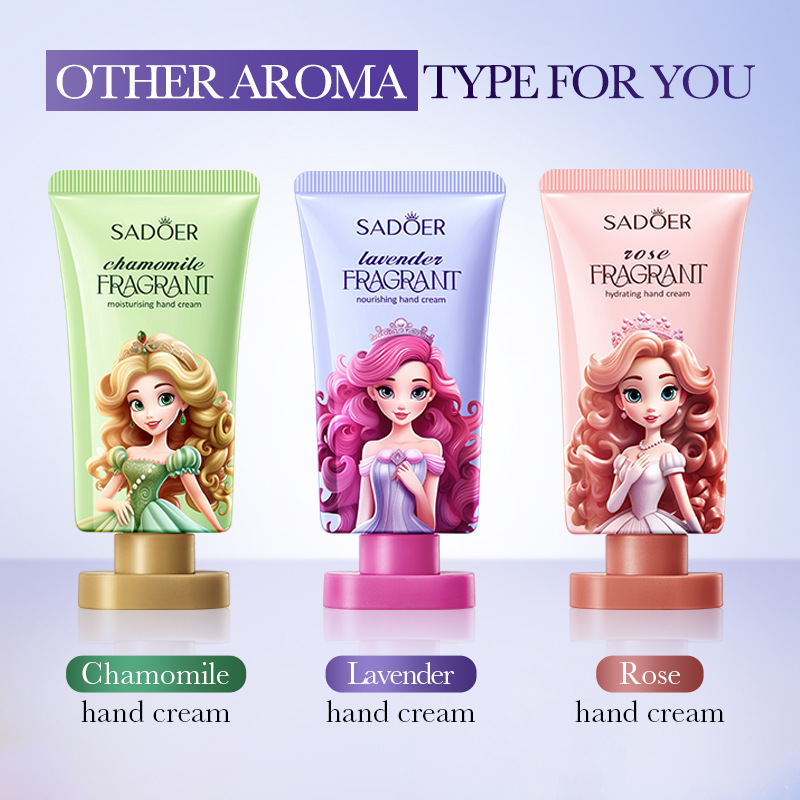 Full English SADOER Lavender Nourishing Fragrance Hand Cream Moisturizing and Anti-dryness Hand Cream Cross-border export wholesale full figure