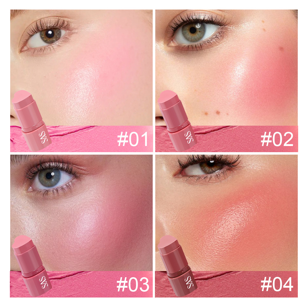 SAS European and American cross-border Stock Three-in-one Waterproof Long-lasting Makeup Blush Stick and Lipstick SAC120 Specification drawing