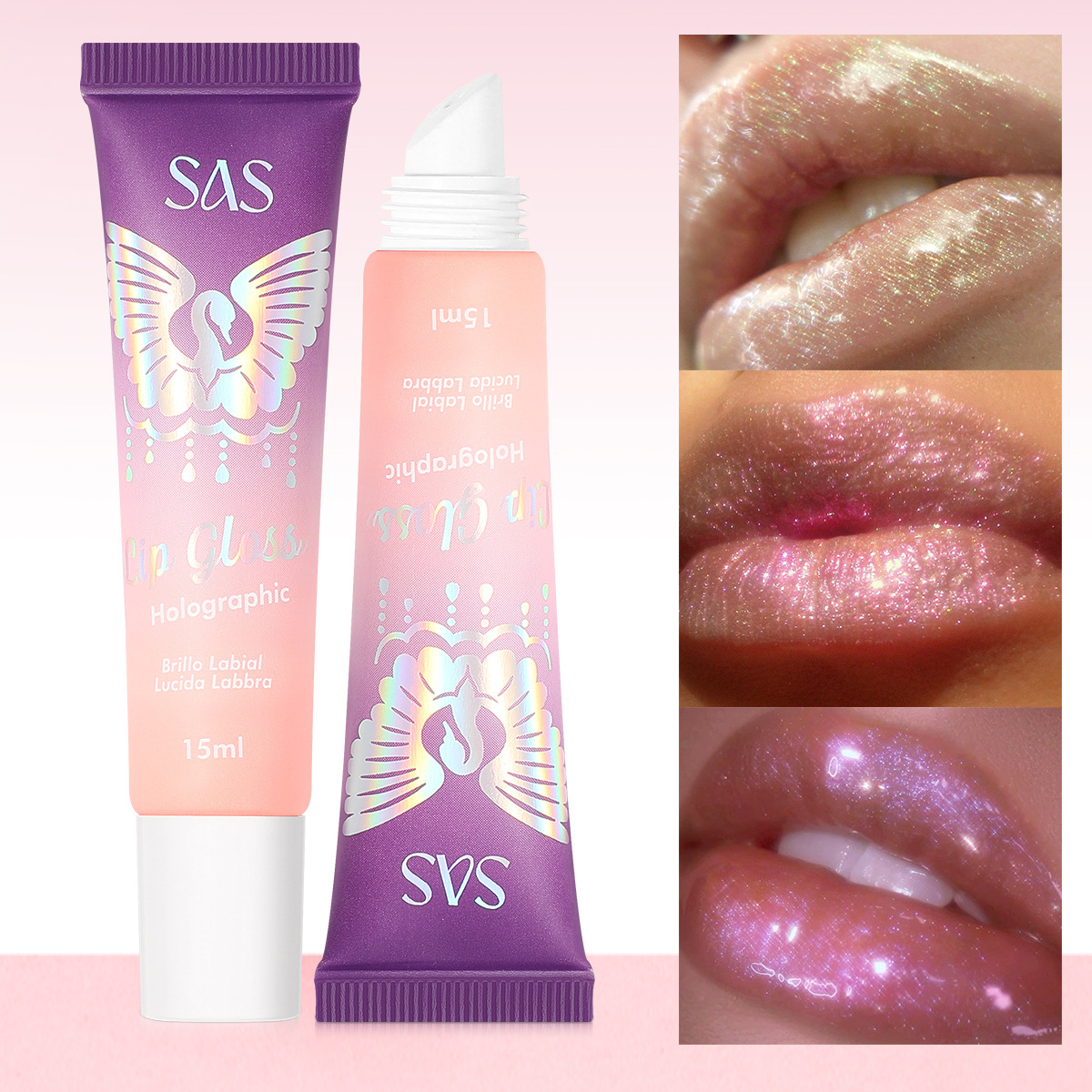 USHAS is a popular cross-border lip scrub in Europe and America, featuring a fine sparkling water exfoliating and moisturizing lipstick full figure
