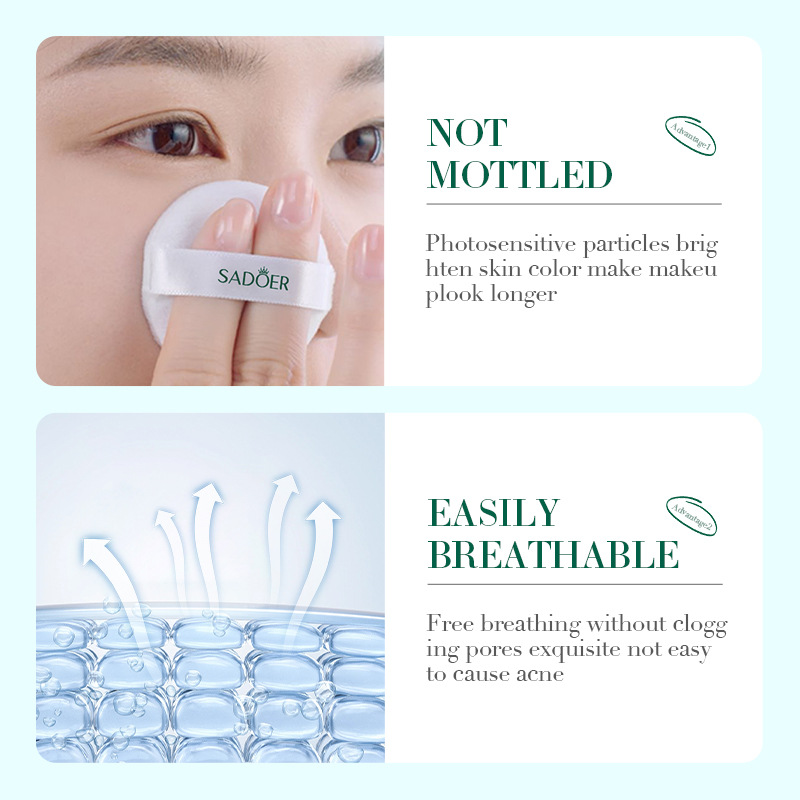 Cross-border wholesale of SADOER oil-control mineral mint powder, setting powder and makeup products in English Item Picture