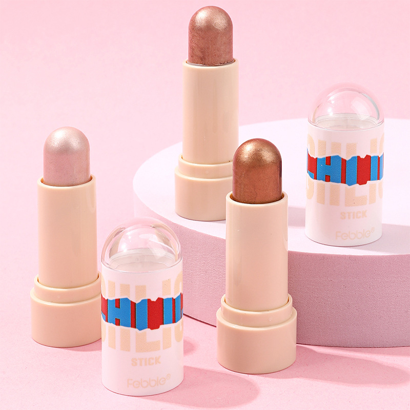 USHAS Cross-border in-stock high-gloss stick: Waterproof, long-lasting, brightening skin tone, metallic luster, three-dimensional contouring FBC014 Specification drawing