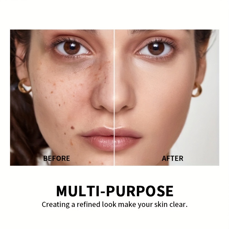USHAS cross-border in-stock 6-color concealer pen cream moisturizes and lasts long, effectively conceals spots, acne marks and dark circles, making them look natural and three-dimensional Specification drawing
