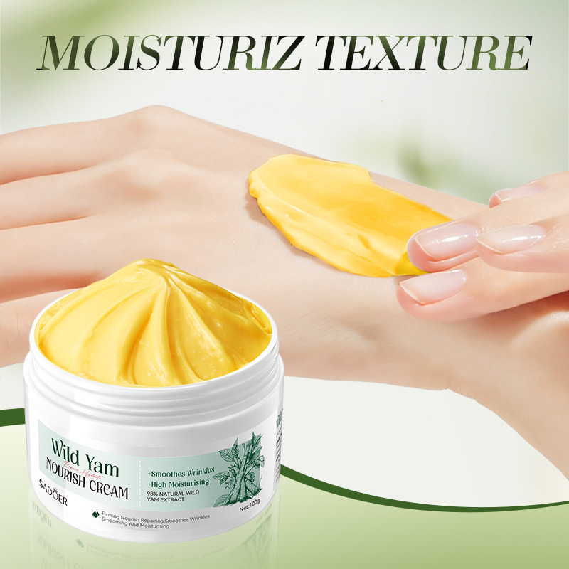 Cross-border export wholesale of SADOER Yam Repair Moisturizing Nourishing Cream for hydrating and nourishing skin Cream Application Scenario