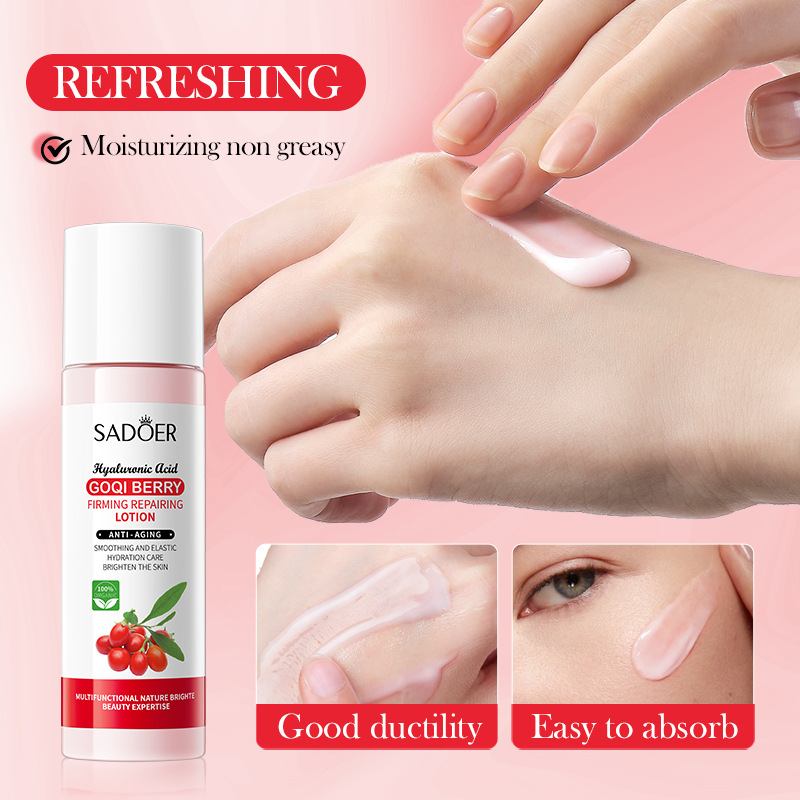 SADOER Goji Berry Anti-Wrinkle Firming Repair Lotion, Hydrating and Moisturizing Anti-wrinkle Lotion wholesale export cross-border Application Scenario