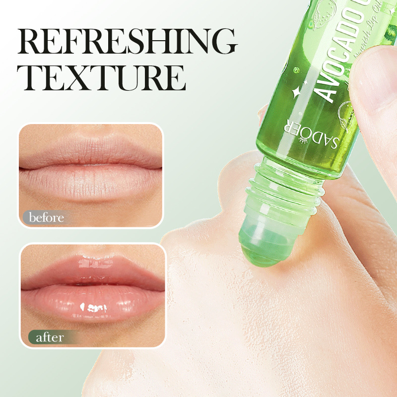 SADOER Avocado Hydrating Lip Oil for Autumn and Winter Moisturizing Lip Balm Cross-border export wholesale Specification drawing