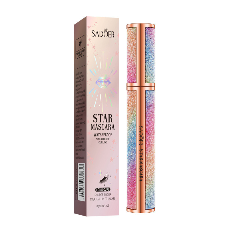 SADOER Starry Sky Curling eyelash Thick and Long Eyelash Mascara cross-border export factory direct sales Item Picture