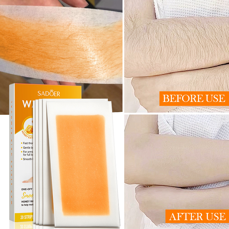 Full English SADOER honey Smooth Double-sided hair removal wax paper Body hair removal cream cross-border export wholesale Application Scenario
