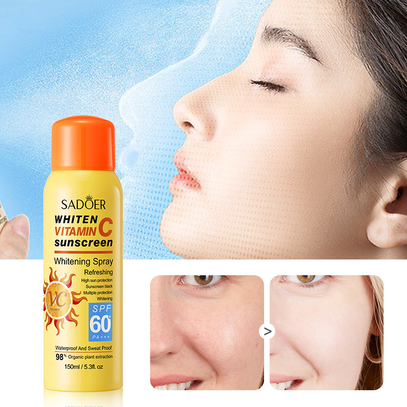 Cross-border wholesale of SADOER Vitamin C Sunscreen Whitening Spray and UV Protection Sunscreen spray in full English details Picture