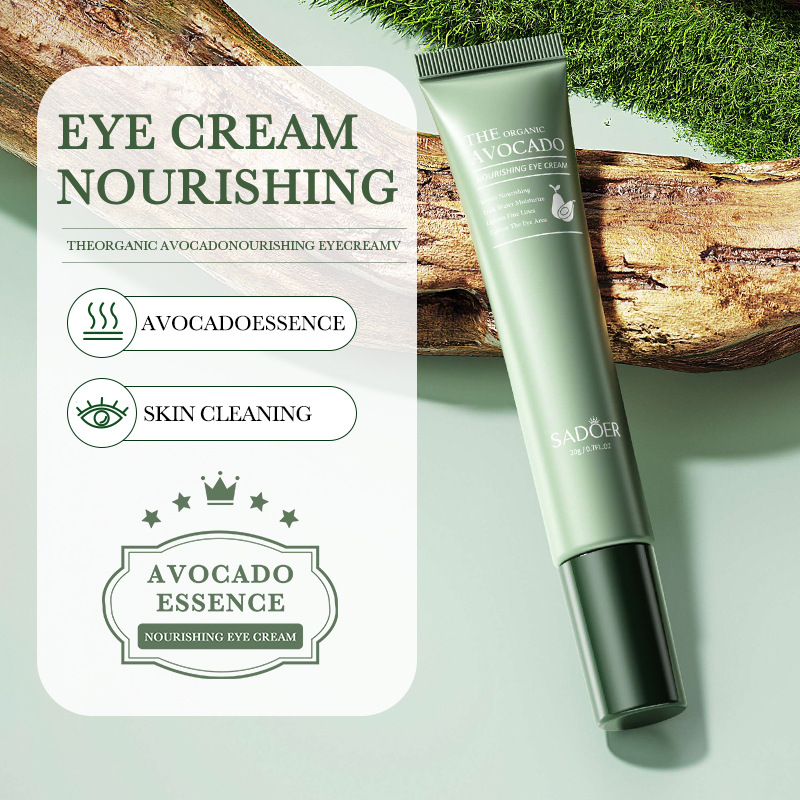 SADOER organic avocado Nourishing Eye Cream in English moisturizes the eyes and improves dryness. Cross-border export wholesale Specification drawing