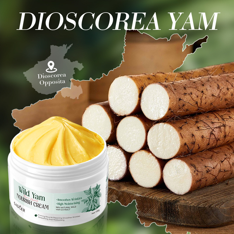 Cross-border export wholesale of SADOER Yam Repair Moisturizing Nourishing Cream for hydrating and nourishing skin Cream Specification drawing