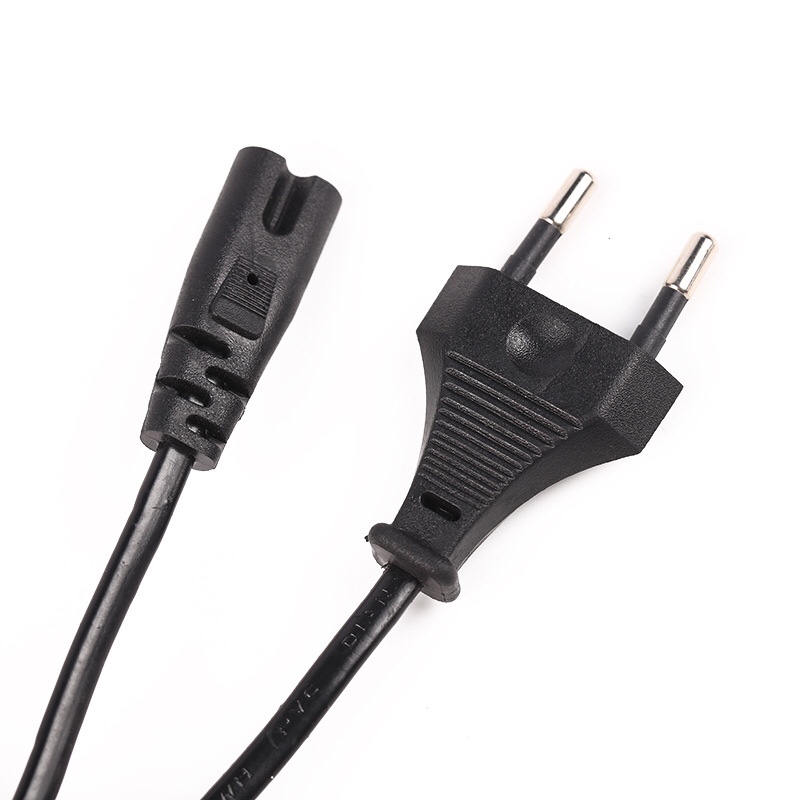厂家直销批发1.5M欧规电源线，欧规8字尾1.5米欧标八字尾电源线，打印机显示器剃须刀专用电源线