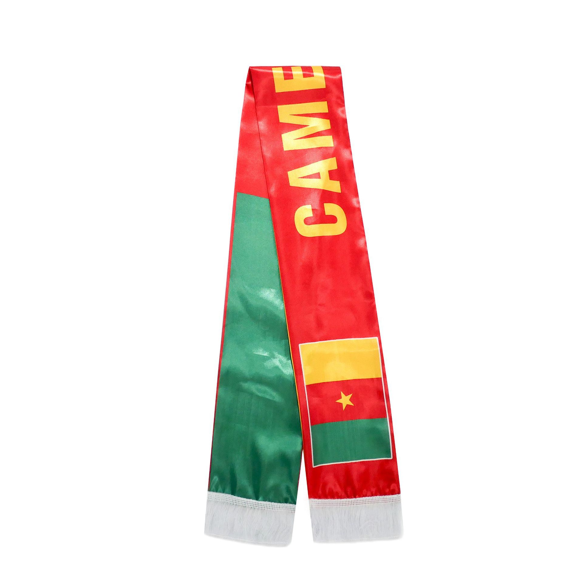 Chuangdong Flag 2026 US-Mexico-Canada World Cup Fan Scarf Heat Transfer Mexican Flag tassel tint Scarf Custom pic 13