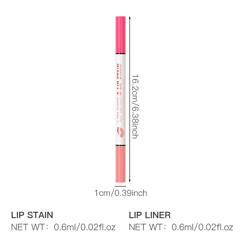 USHAS European and American cross-border stock makeup lip liner pen, lip dye pen, waterproof, non-fading, matte makeup effect SAP018 Item Picture