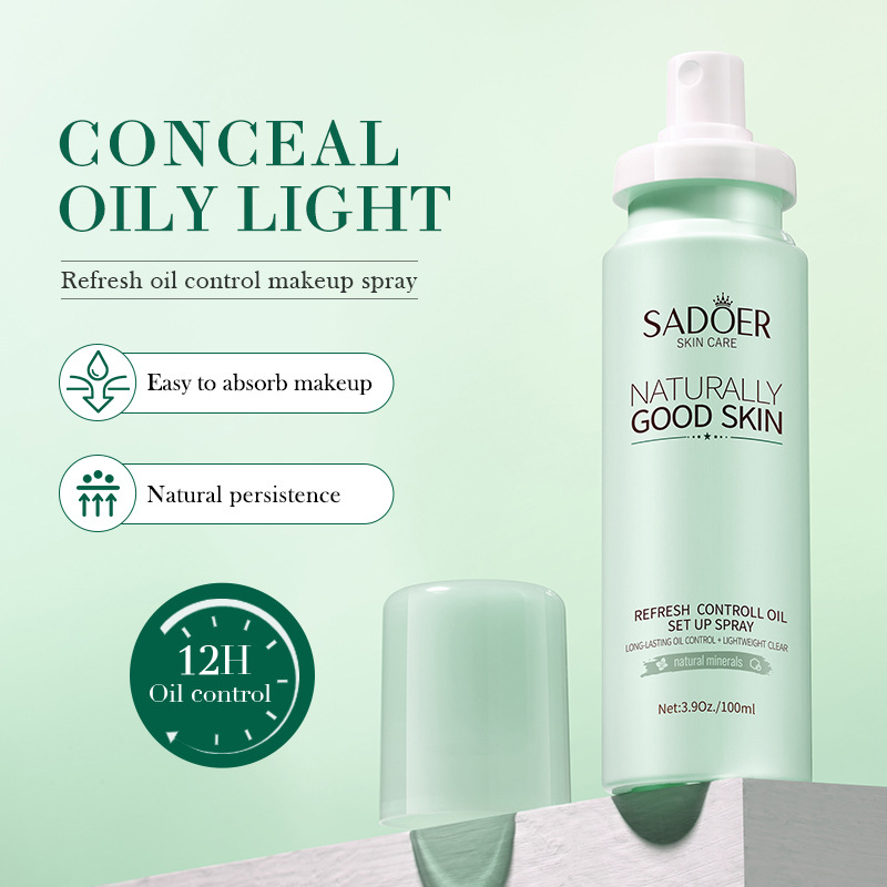 SADOER Refreshing Oil-Control Setting Spray, Refreshing Setting Natural Face Spray, cross-border export wholesale details Picture