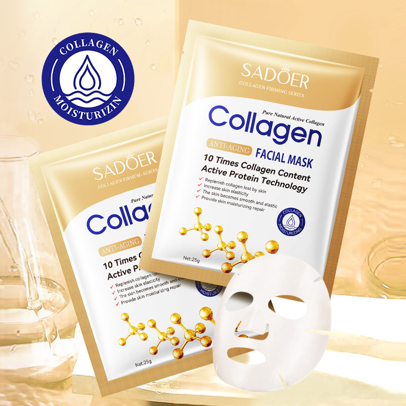 All-english SADOER Bone collagen anti-wrinkle Facial mask Moisturizing Mask cross-border export wholesale Specification drawing