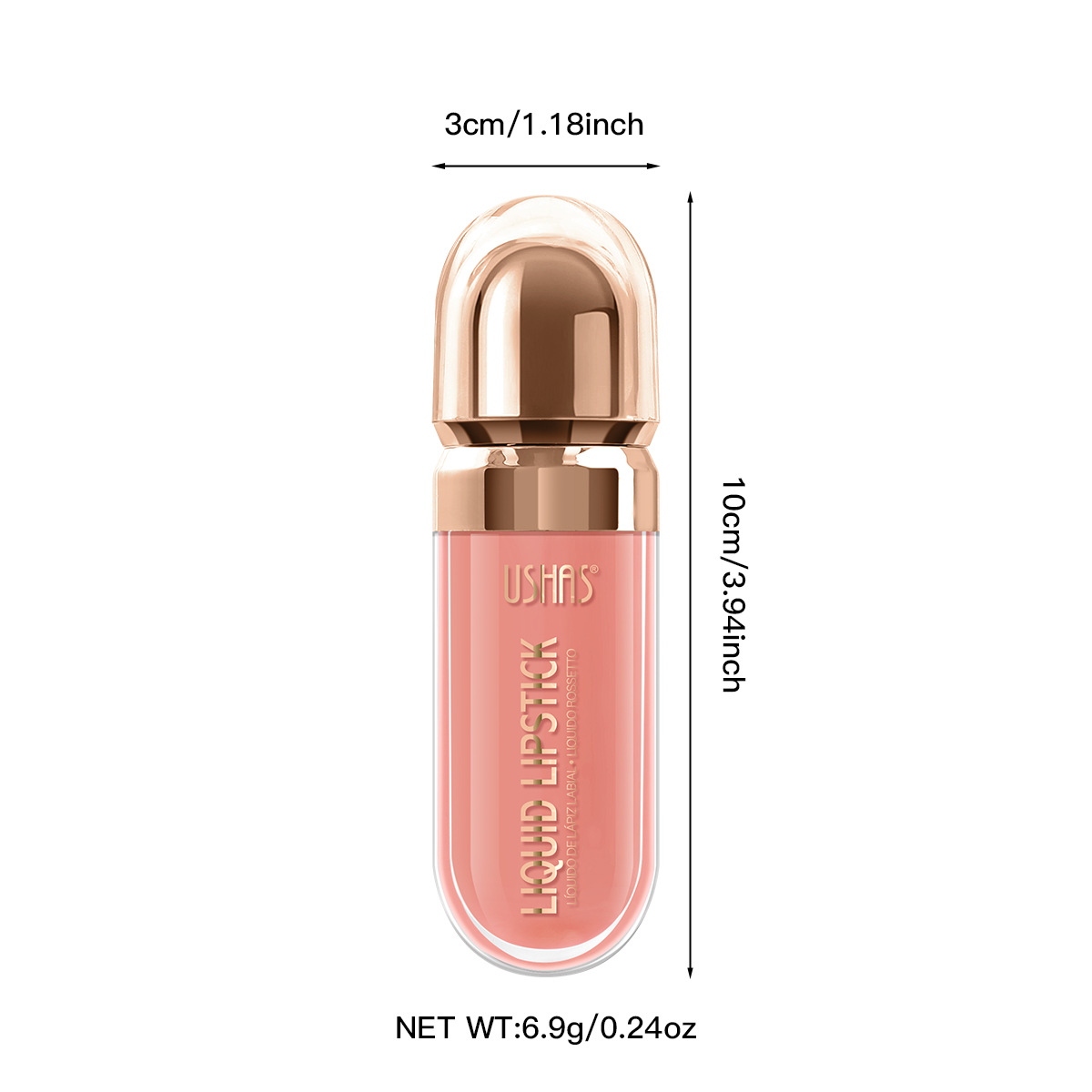USHAS cross-border Amazon best-selling lipstick UC088 is a waterproof matte lip gloss that doesn't stick to cups for a long time Item Picture