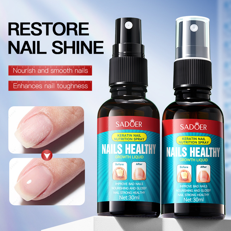 SADOER Keratin Nail Nutrition Spray, Gentle nail care spray for hands and feet, cross-border export full figure