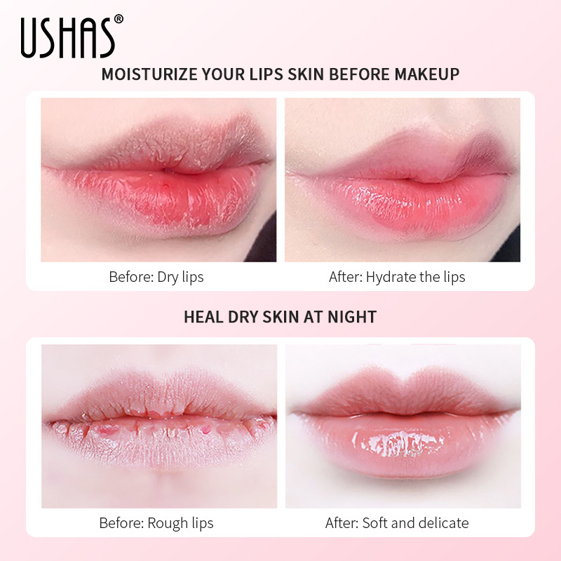 USHAS cross-border hot stock lip moisturizing and hydrating care lip balm, hydrating lip mask and lip freeze to reduce lip lines details Picture