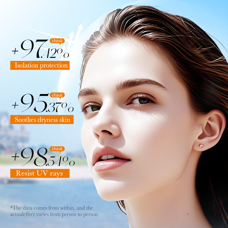 All-english BIOAOUA Rice Puree Sunscreen Moisturizing Care 2-piece Set of Isolation Sunscreen wholesale for cross-border trade Specification drawing