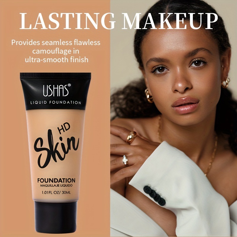 USHAS cross-border Concealer Matte Foundation for brightening, Moisturizing, Oil Control and water resistance is in stock on Amazon Specification drawing