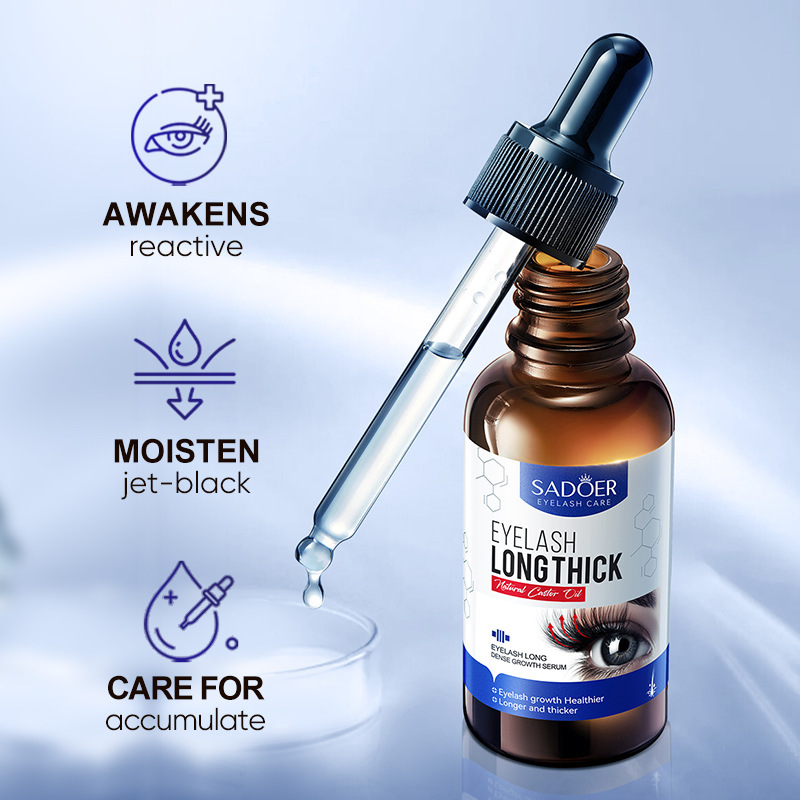 Cross-border export wholesale of SADOER eyelash thickening mascara and slimming Thickening essence in full English details Picture