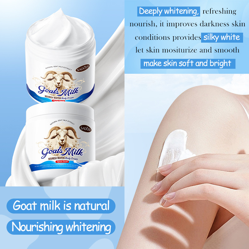 SADOER Goat Milk Nourishing and Whitening Body Cream for autumn and winter cross-border export wholesale details Picture