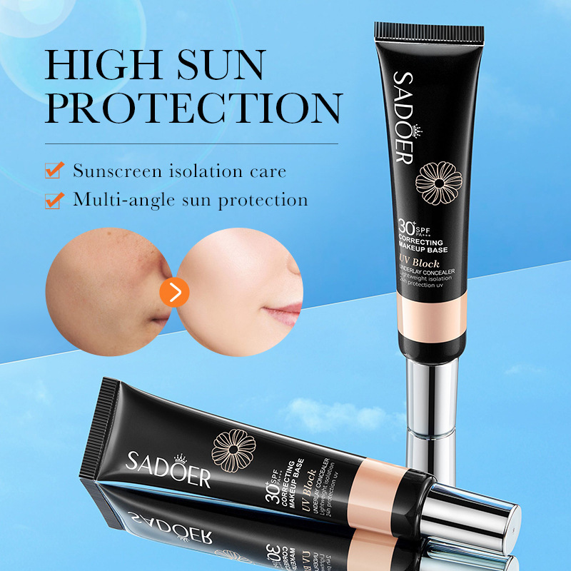 Cross-border wholesale of SADOER sunscreen, concealer, contouring and sunscreen in English details Picture
