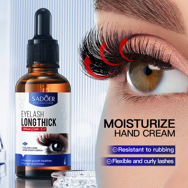 Cross-border export wholesale of SADOER eyelash thickening mascara and slimming Thickening essence in full English full figure