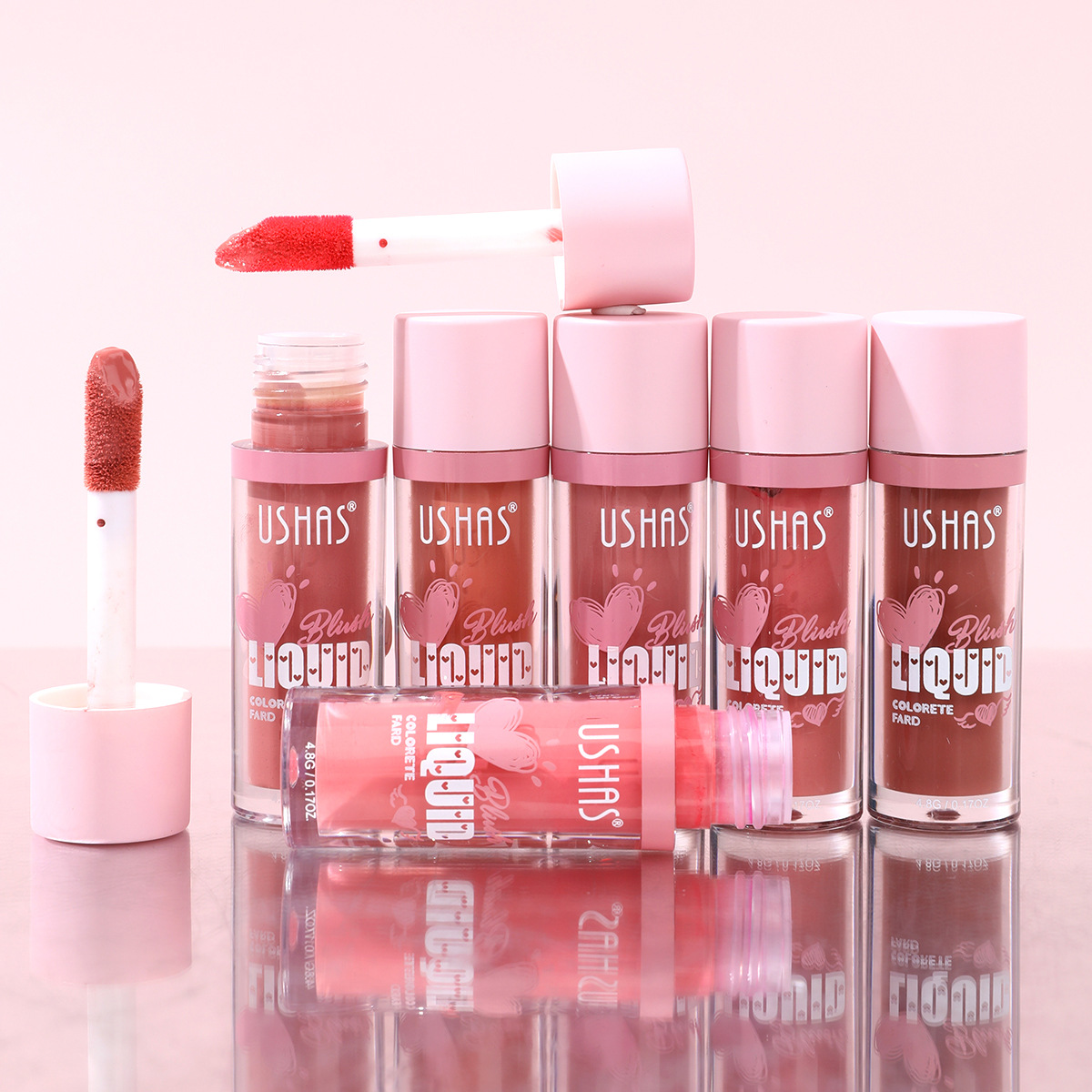USHAS Cross-border Bestseller, the energetic and natural color-enhancing liquid blush FS468, cross-border wholesale full figure