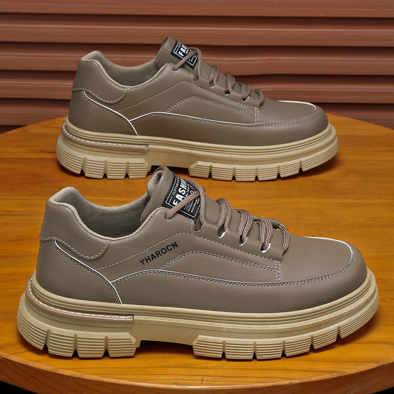 New men's shoes for Spring 2024: Breathable workwear shoes, men's trendy and versatile thick-soled sporty and casual sneakers, and Dr. Martens boots Specification drawing