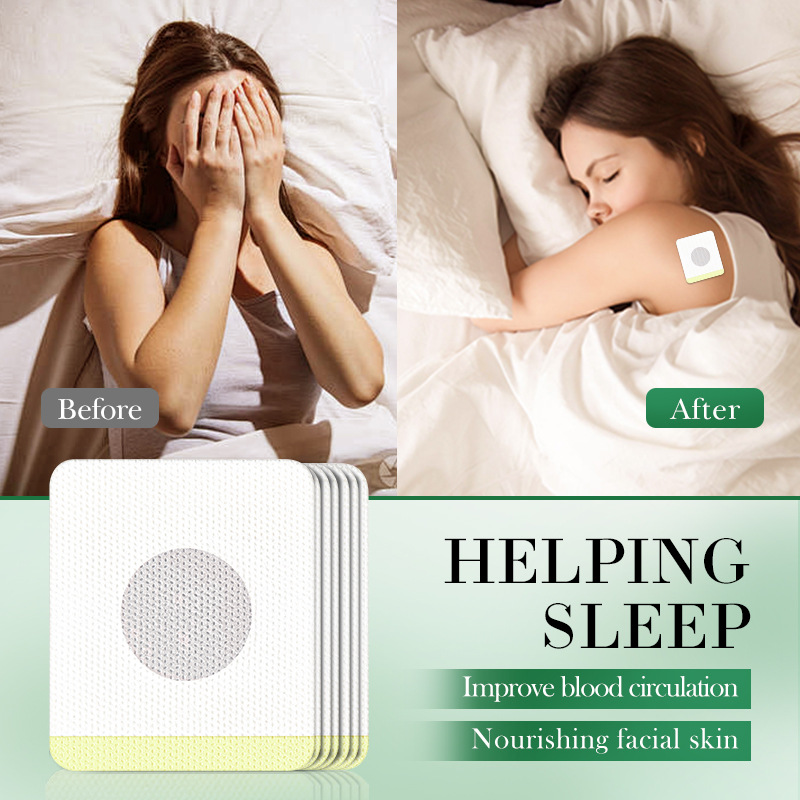All-english SADOER herbal foot acupoint patches for sleep aid, universal acupoint patches for the body, cross-border export wholesale Specification drawing