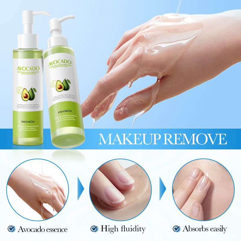 All-english makeup remover oil FAYANKOU Avocado Vaseline Plant-based Cleansing Makeup Remover Oil Cross-border export wholesale Specification drawing