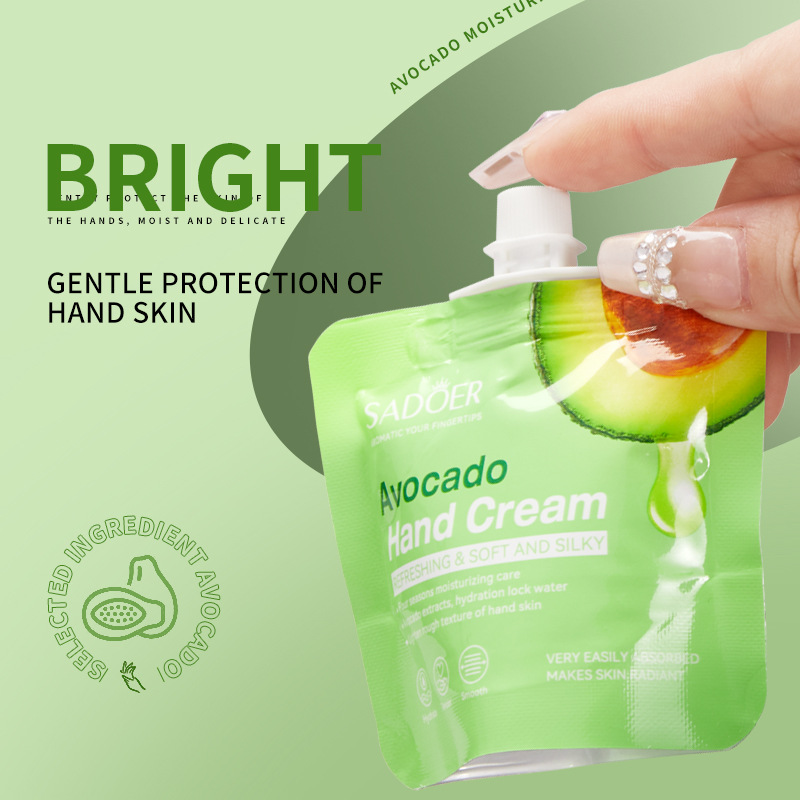 Cross-border export wholesale of SADOER Avocado Moisturizing Hand Cream Series in full English Specification drawing