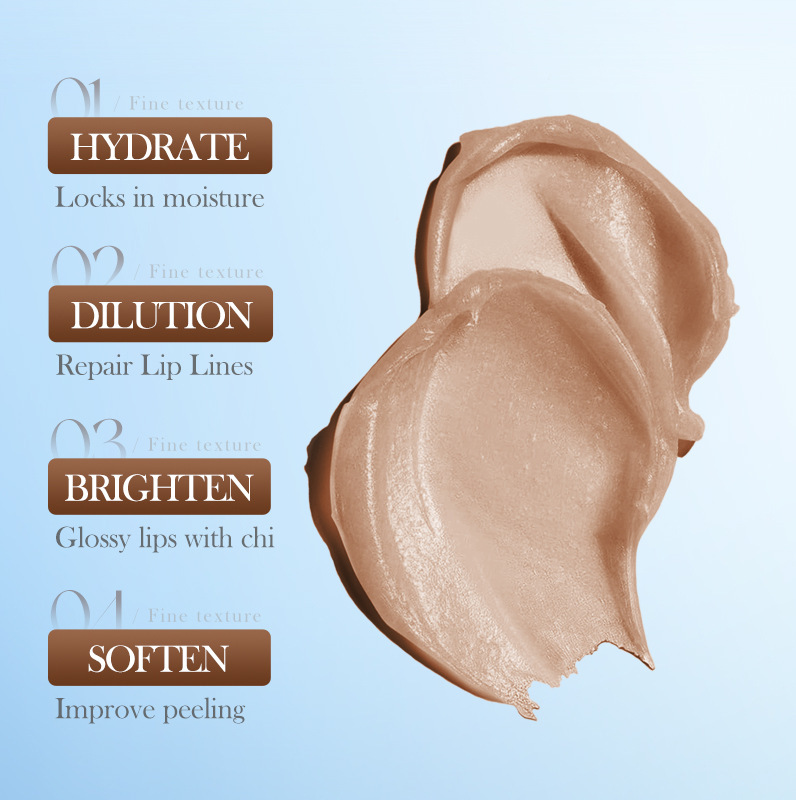 Cross-border export wholesale of SADOER coffee bean lip scrub for autumn and winter moisturizing lip balm Item Picture