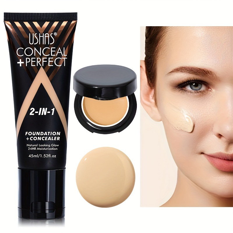 USHAS Cross-border in-stock multi-functional 2-in-1 Foundation + Concealer FS424B Specification drawing