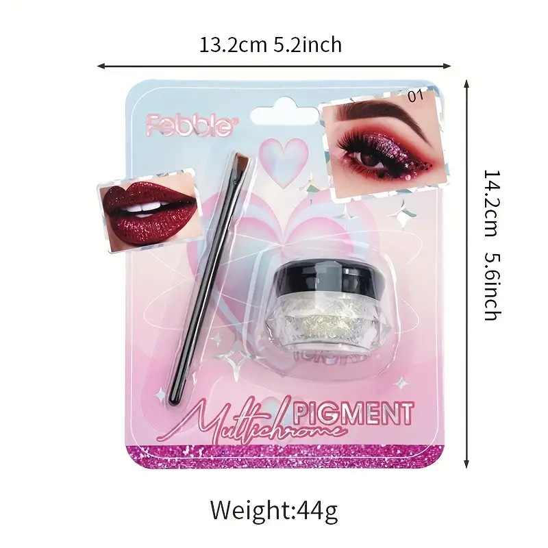 USHAS cross-border in-stock best-selling pearlescent eyeshadow 6-color pearlescent liquid eyeshadow, dazzling and colorful eyeshadow liquid eyeshadow cream Item Picture