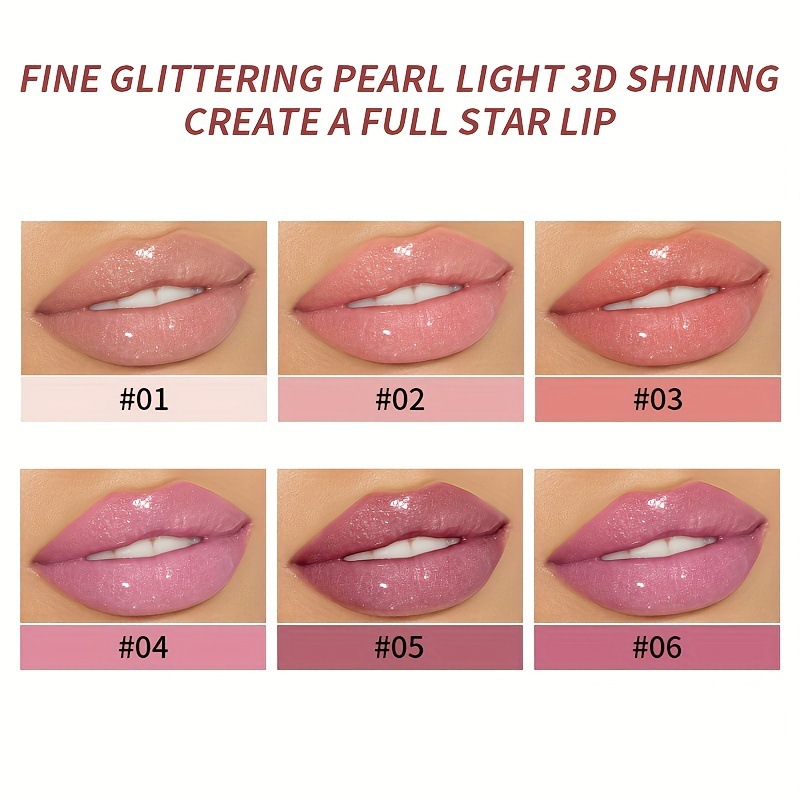 USHAS Amazon's best-selling cross-border 6-color long-lasting waterproof lipstick, lip gloss, matte lip gloss and lip gloss for women, moisturizing details Picture