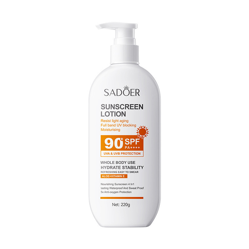 SADOER Anti-aging full-body Sunscreen Lotion in English, refreshing UV Protection sunscreen, cross-border export wholesale Item Picture