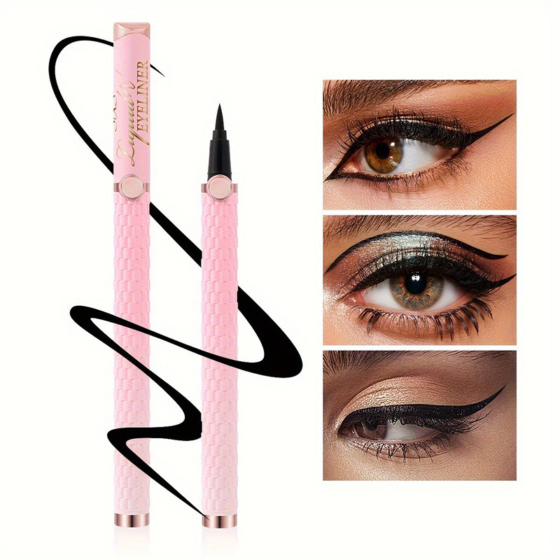USHAS cross-border stock eyeliner pen for Europe and America, black matte, quick-drying, waterproof, non-smudging liquid eyeliner SAP010 full figure