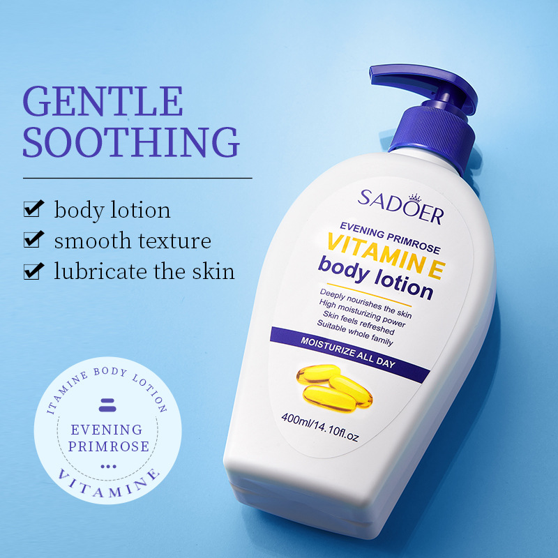 Cross-border wholesale of SADOER Evening primrose Vitamin E Body Lotion, Hydrating and Moisturizing cream details Picture