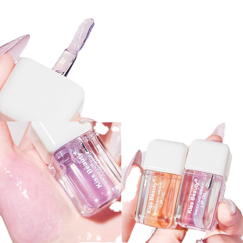 Kiss Beauty Water-like Brightening Lip Oil, Chubby Lip Repair Lip Honey, Pearlescent Lip Gloss Factory Wholesale Item Picture