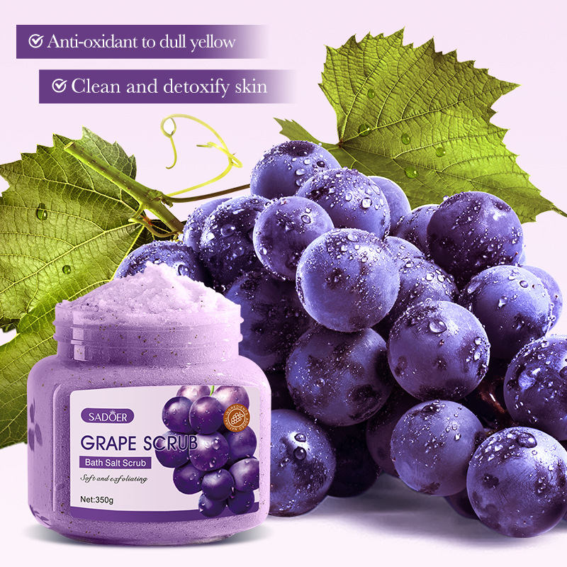 Full-english SADOER Grape Exfoliating and Cleansing Scrub for body cleansing, cross-border export wholesale Application Scenario