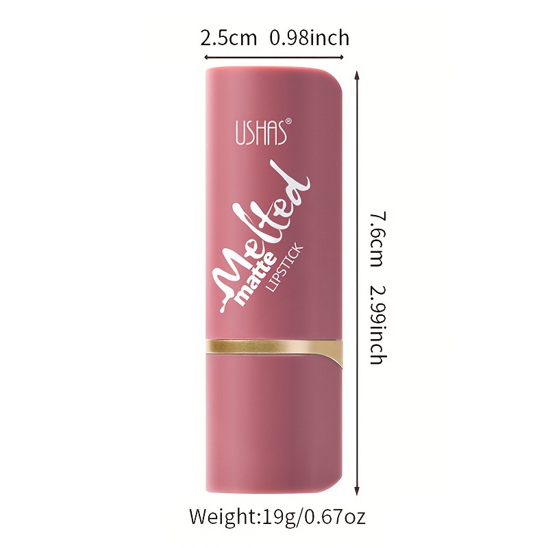 USHAS European and American cross-border stock matte velvet lipstick, waterproof, long-lasting and non-fading lip gloss LP2242-6 Item Picture