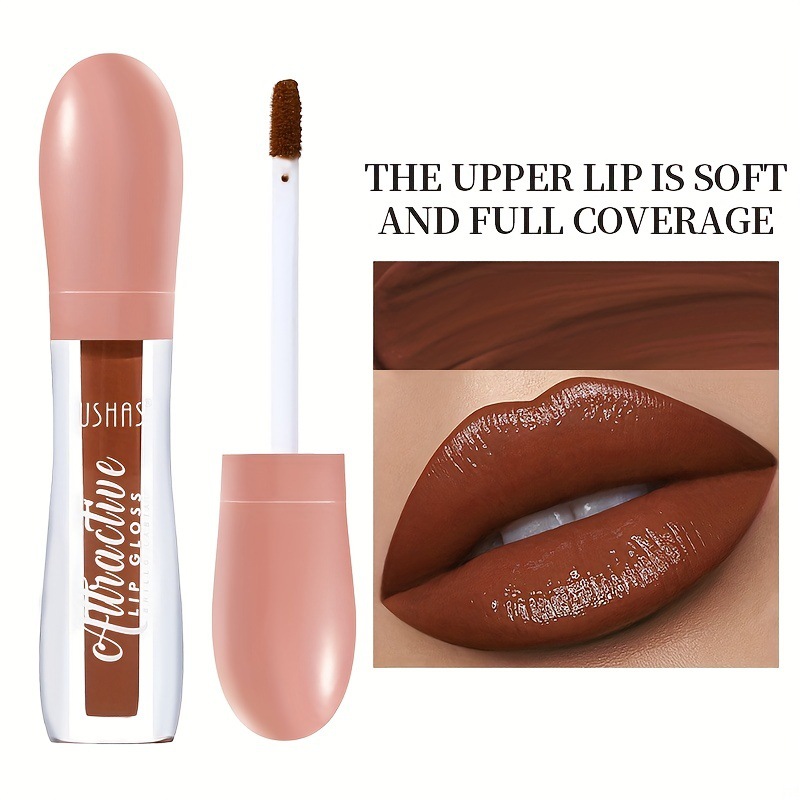USHAS Amazon's best-selling cross-border 6-color matte velvet lip gloss lip gloss, long-lasting liquid lipstick that doesn't stick to glasses details Picture
