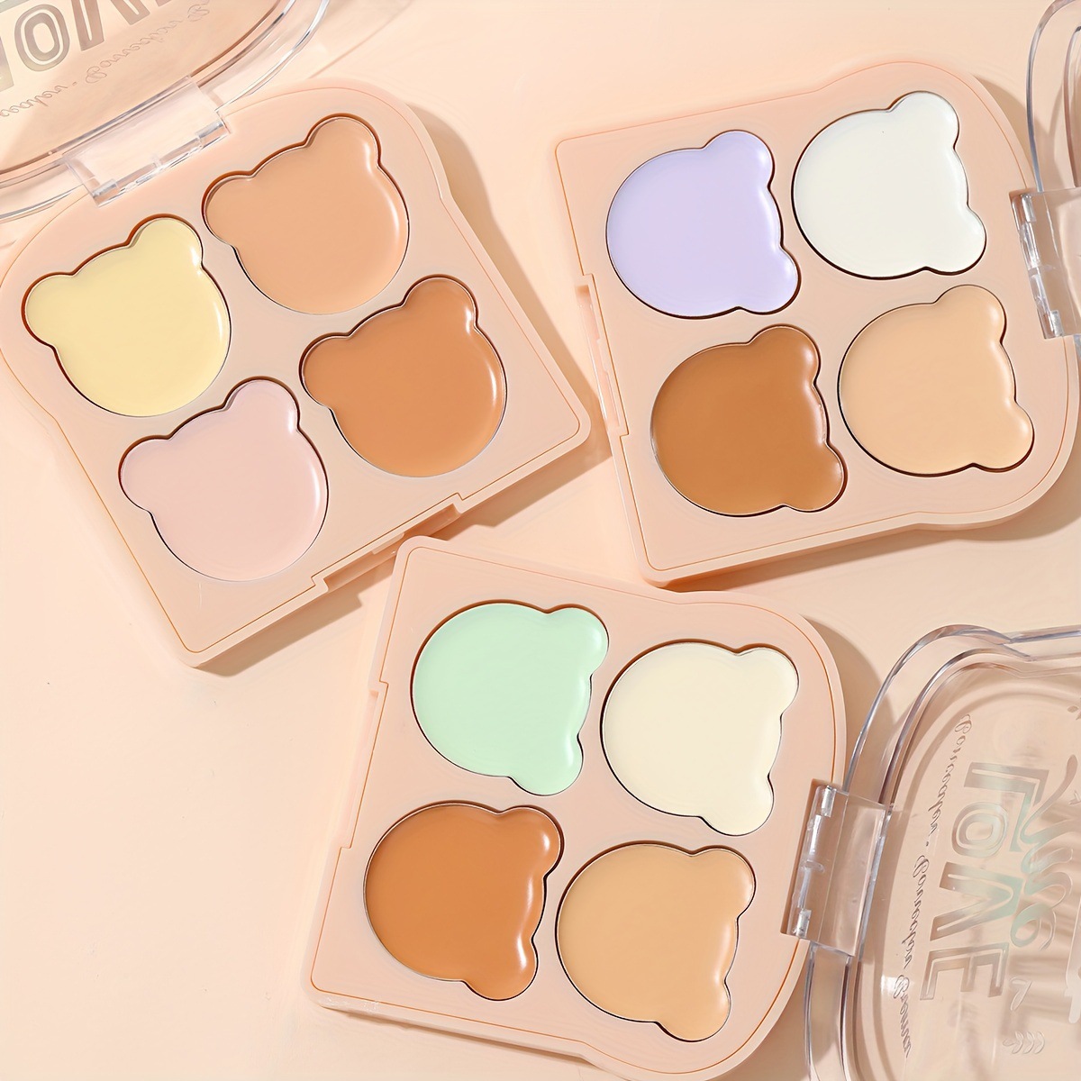 USHAS cross-border in-stock hot seller Concealer Four-color Highlighter Contour and brightening Facial Makeup ES4171A+B Specification drawing