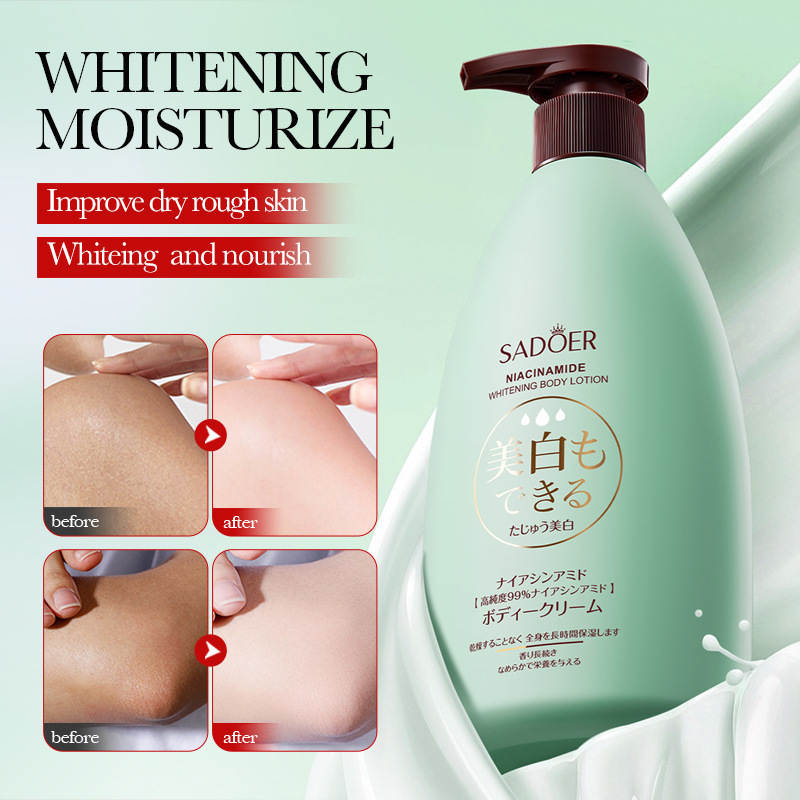 SADOER Nicotinamide Whitening Body Lotion Brightening Skin Brightening Body Cream Cross-border export wholesale Application Scenario
