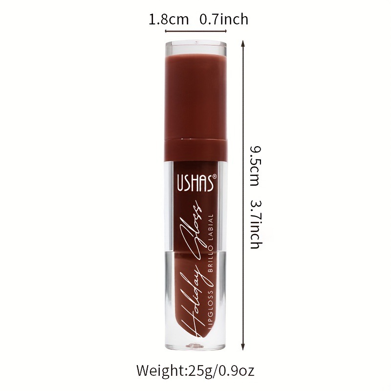 USHAS cross-border in-stock hot sale non-stick cup liquid waterproof lipstick lip gloss matte high pigment lip gloss from Europe and America Application Scenario