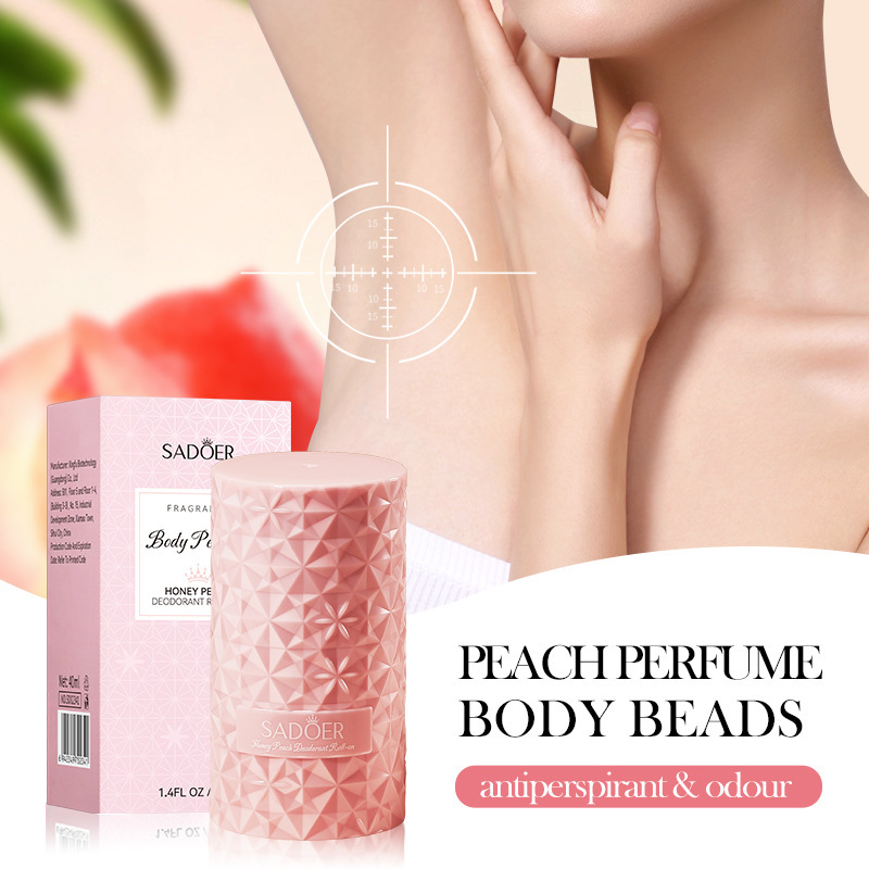 SADOER Peach White Tea Plant Essence Perfume with lingering fragrance and refreshing roll-on, cross-border trade details Picture